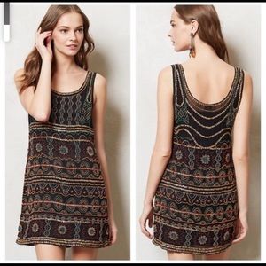 Anthropologie - Kachel beaded mini dress